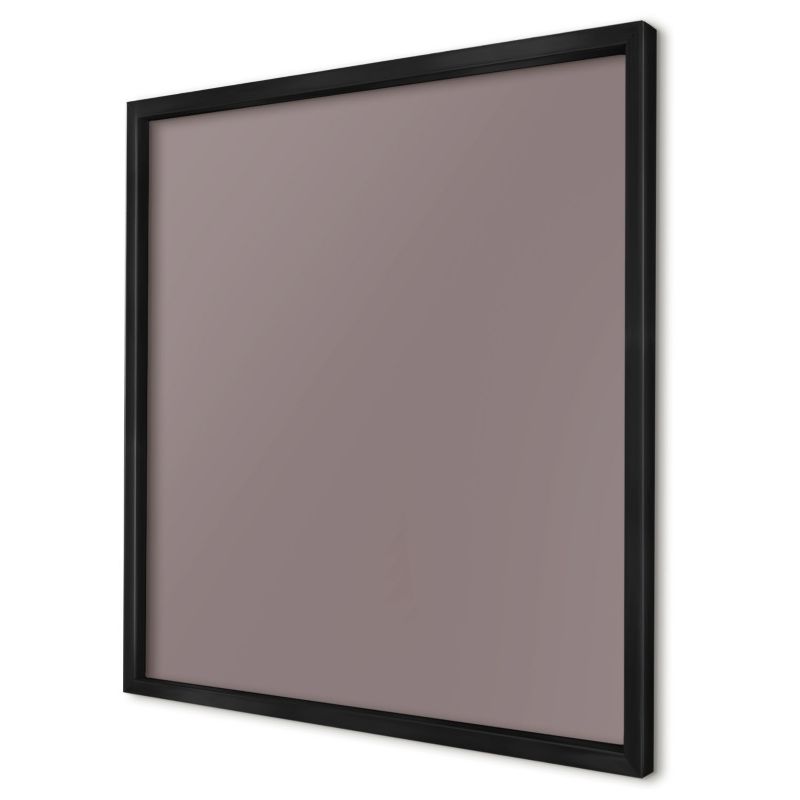 Dekoracyjna tablica magnetyczna Wallfluent 50x50 Popielaty brąz w czarnej ramie 1szt