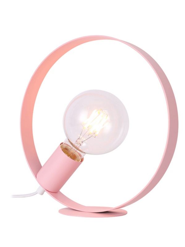 Lampka stołowa Candellux Nexo różowa 1 x E27 x 40W IP20 wym: 25 x 10 x 25 cm metal - 1 szt.