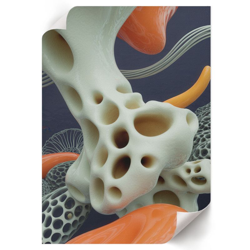 Plakat Do Łazienki ArtPrintCave 42x59,5 cm Futurystyczna abstrakcja Modern Axis 1 szt.