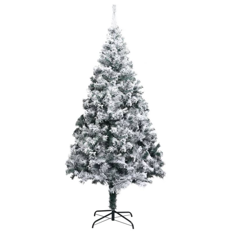 Choinka sztuczna VidaXL ośnieżona 210 x 135 cm zielony 1 szt.