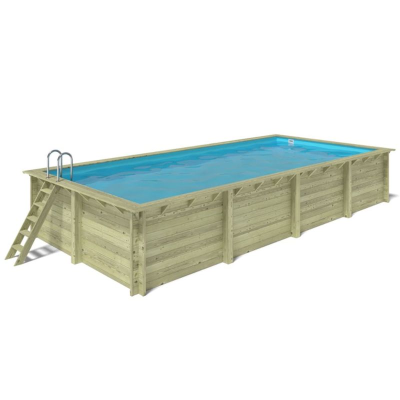 Basen drewniany Aqua ALTANKA 8,5x4,35 - H.1,45 m - z filtracją, BAS7309OSPU, 1szt.