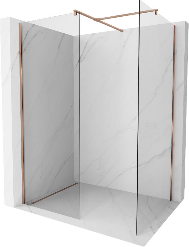 Ścianka prysznicowa walk-in Mexen Kioto różowe złoto 140 x 100 cm 800-140-202-60-00-100 1 szt.