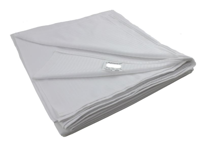 Prześcieradło tradycyjne hotelowe pasek 1cm 220x260 1 szt.