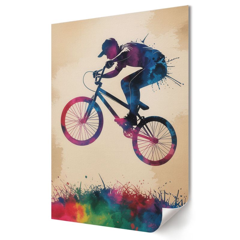Plakat Wallfluent Format A2 Kolorowa jazda Kolektyw Deep Narrative 1 szt.