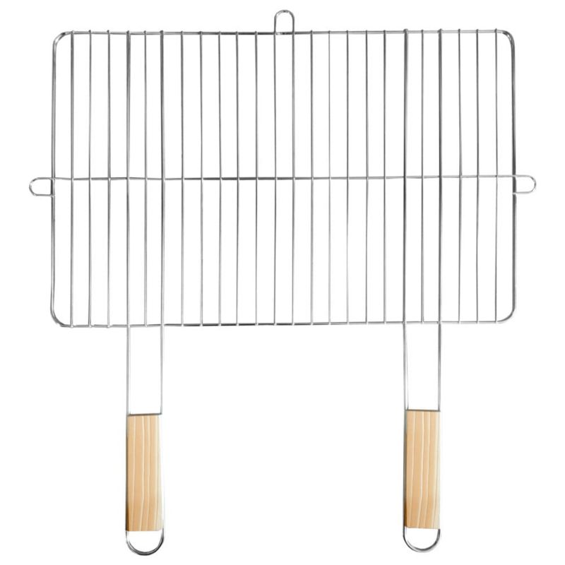 Prostokątny ruszt do grillowania Mirpol 51 x 57 cm ze stali nierdzewnej 1 szt.