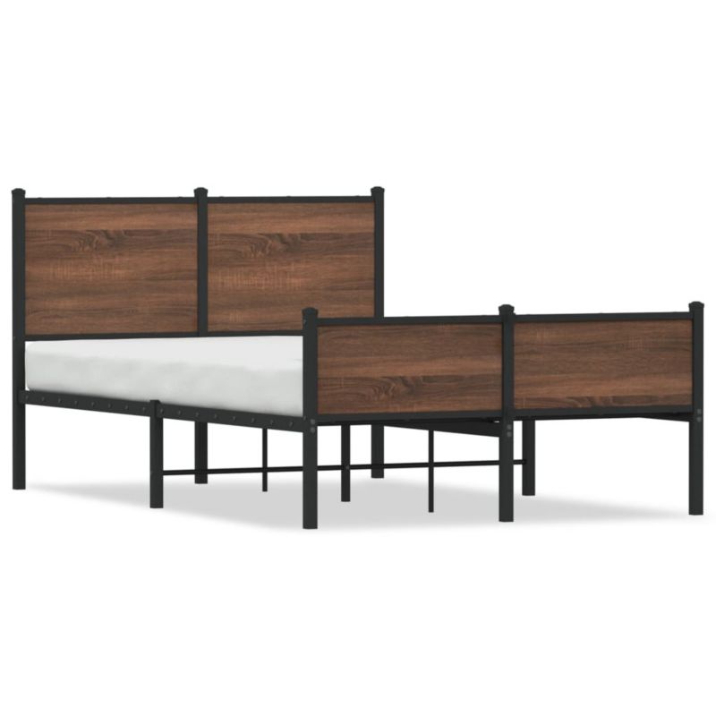 Łóżko metalowe WaszeMeble 120x200 cm brązowy WM-4007956 1 szt.
