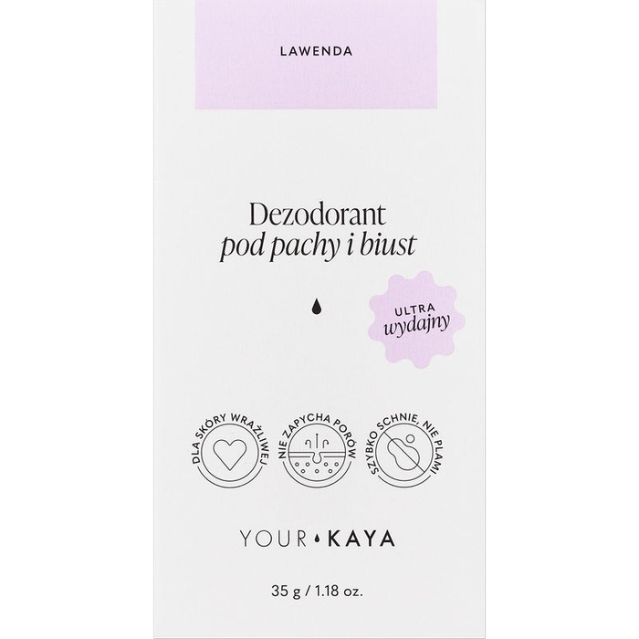 Your KAYA Dezodorant pod pachy i biust - lawenda, 35 g