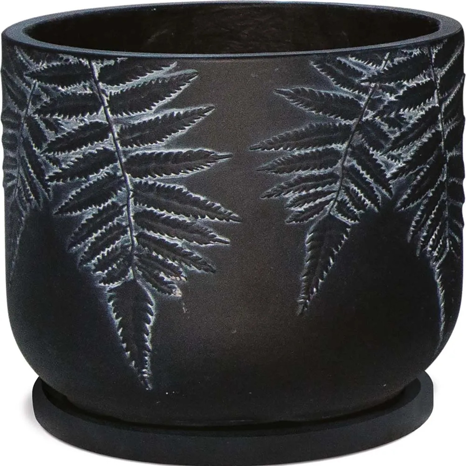 Donica FERN czarna - 30 x 25 cm