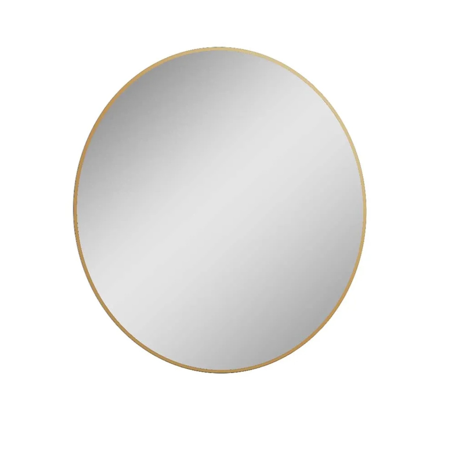Lustro z oświetleniem LED Sharon złote - 80 x 80 x 3 cm