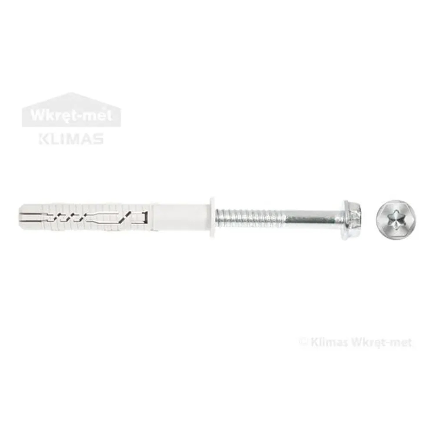Klimas kołek ramowy z łbem 6-kątnym TX 14X140 mm