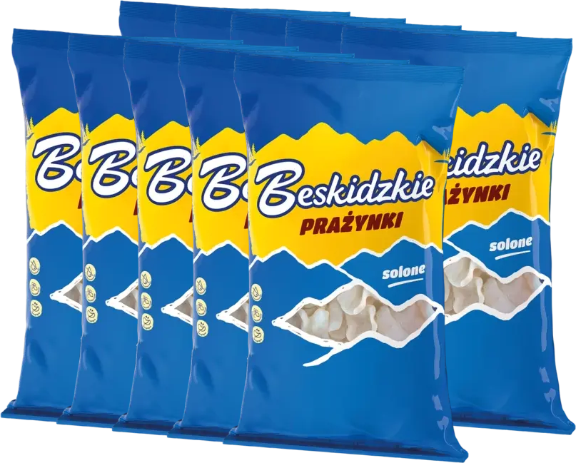 10x Prażynki Beskidzkie Aksam, solony, 80g