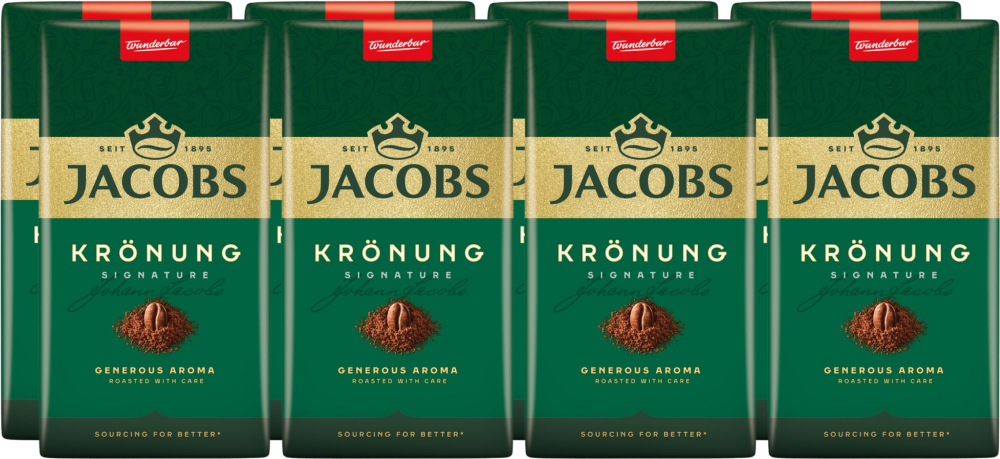 8x Kawa mielona Jacobs Kronung, 500g