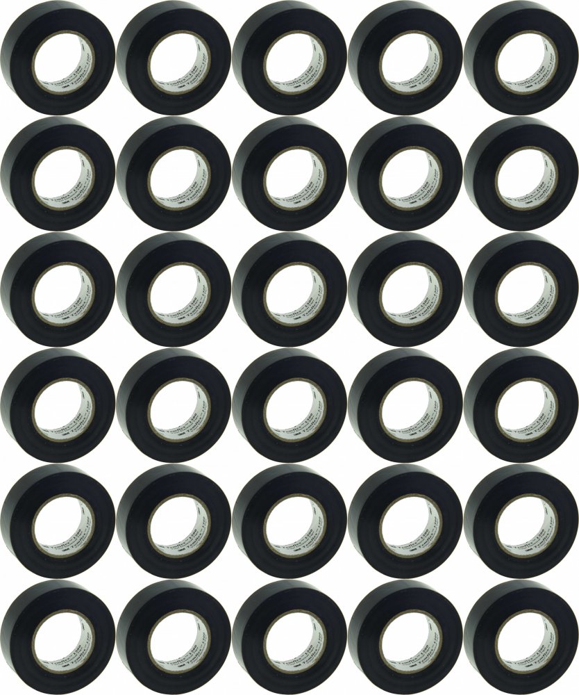 30x Taśma izolacyjna 3M Temflex 1300, PVC, DE272962783, 19mm x 20m, czarny