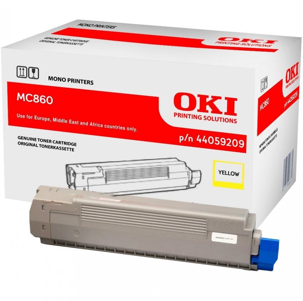 Toner Oki (44059209), 9500 stron, yellow (żółty)