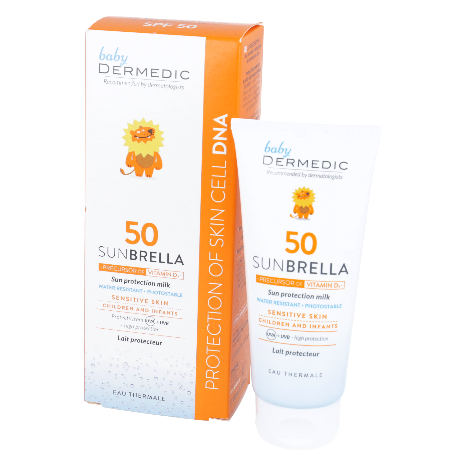 Dermedic sunbrella baby - mleczko ochronne dla dzieci, spf 50, 100 g