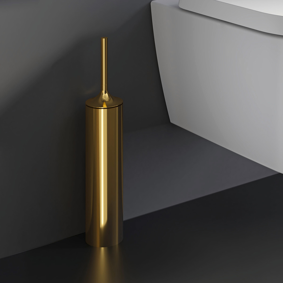 Duravit Starck T szczotka toaletowa stojąca złota 0099453400