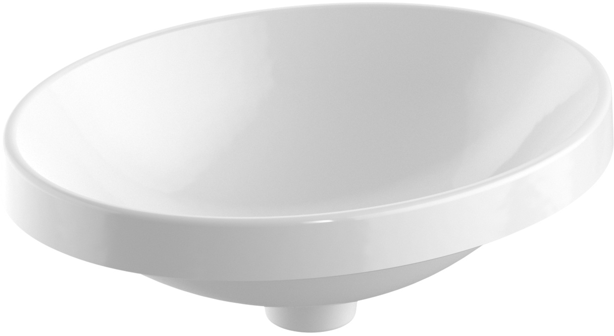 Geberit Variform umywalka 50x40 cm wpuszczana owalna KeraTect biała 500.711.00.2