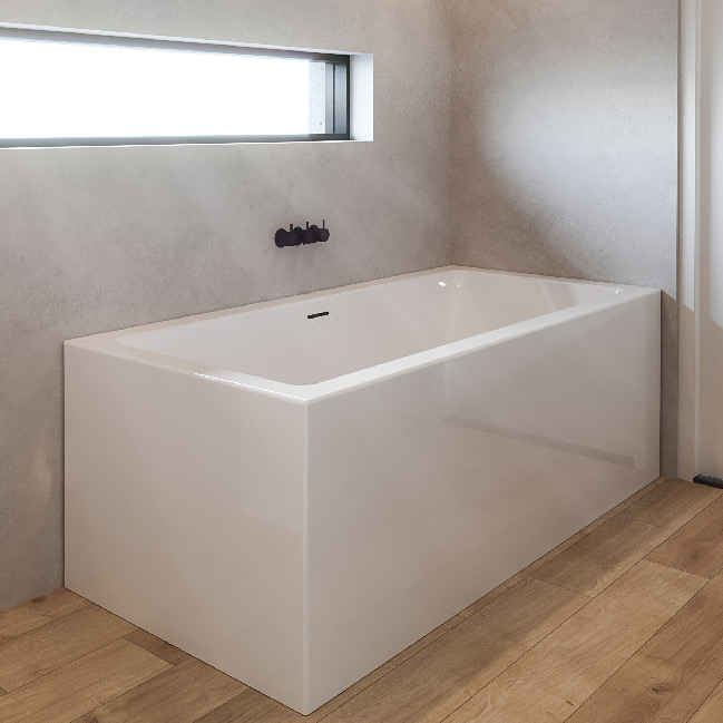 Riho Rethink Cubic Plug&Play wanna prostokątna 200x90 cm narożna lewa biały błyszczący B110012005
