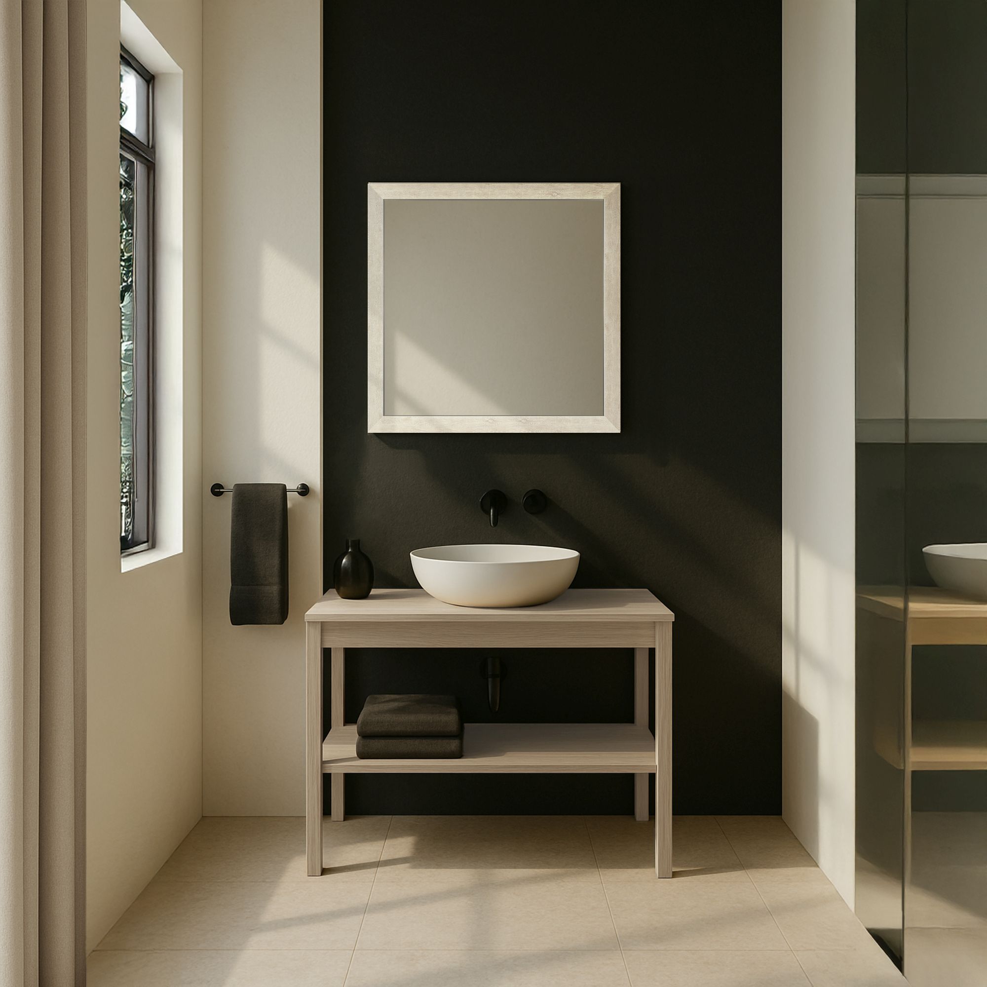 Ars Longa Slim lustro 107,8x57,8 cm prostokątne dąb SLIM50100-D