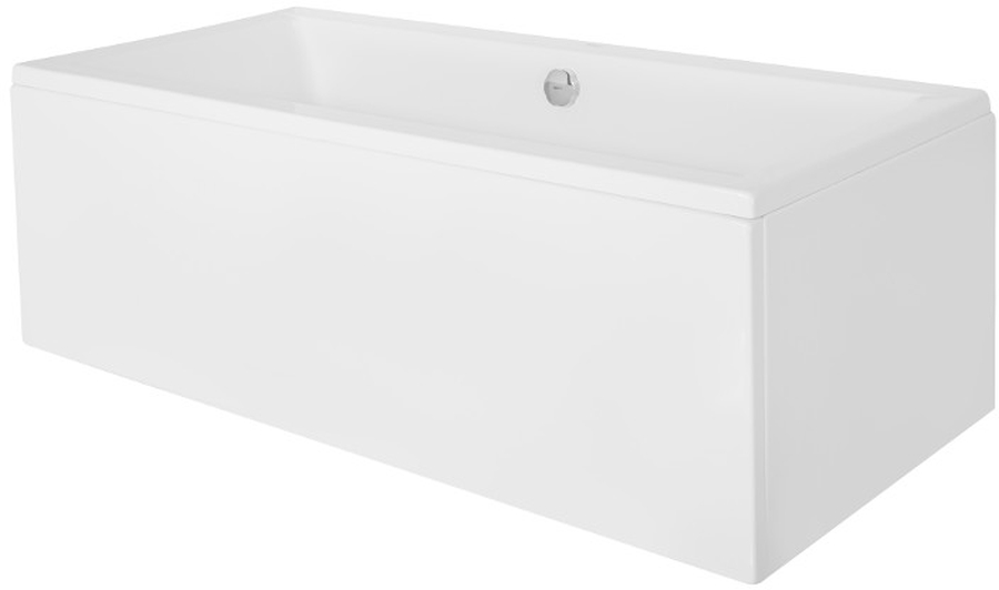 Zestaw Besco Quadro wanna prostokątna 180x80 cm z obudową (#WAQ180PK, #OAQ180PK)