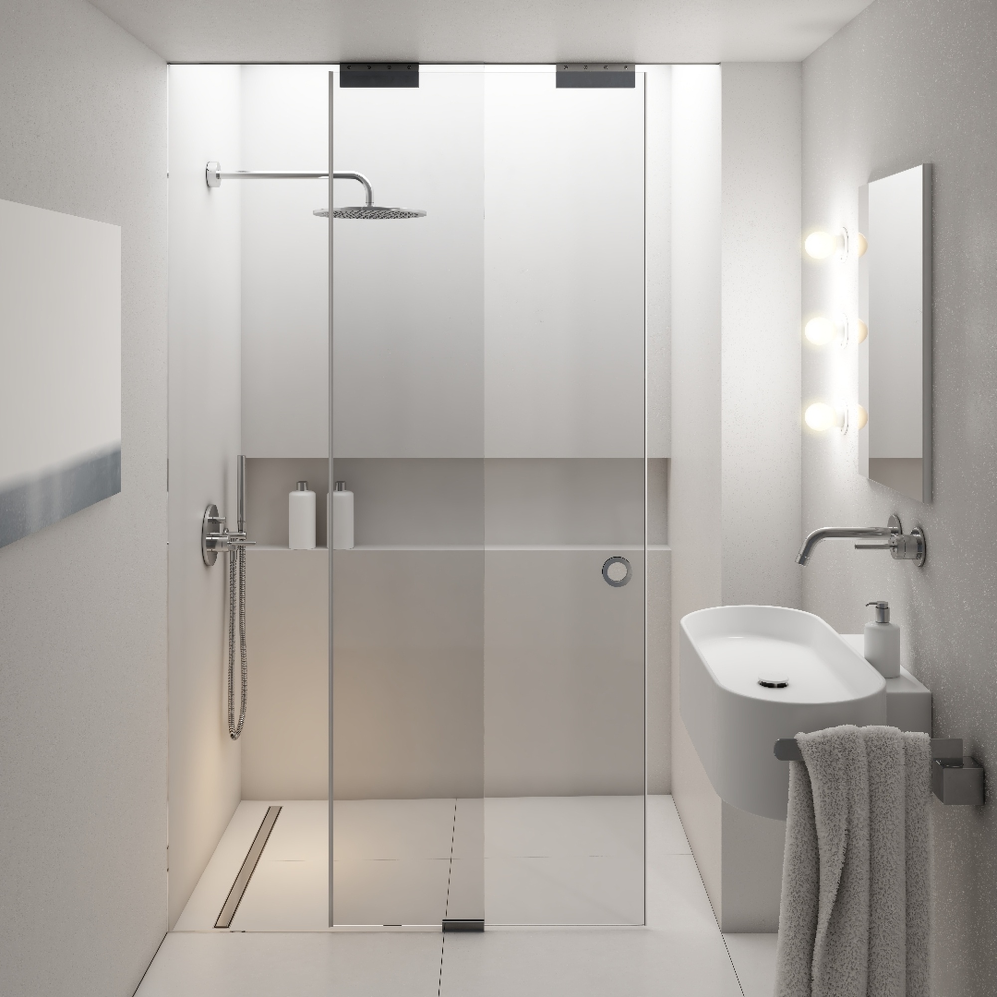 Schedline Slight Line S1 brodzik podpłytkowy 90 cm 10ST.1S3-9090