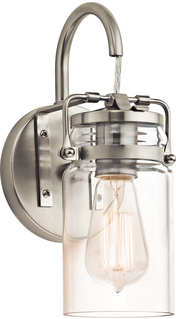 Elstead Lighting Brinley kinkiet 1x60 W szczotkowany nikiel KL-BRINLEY1-NI