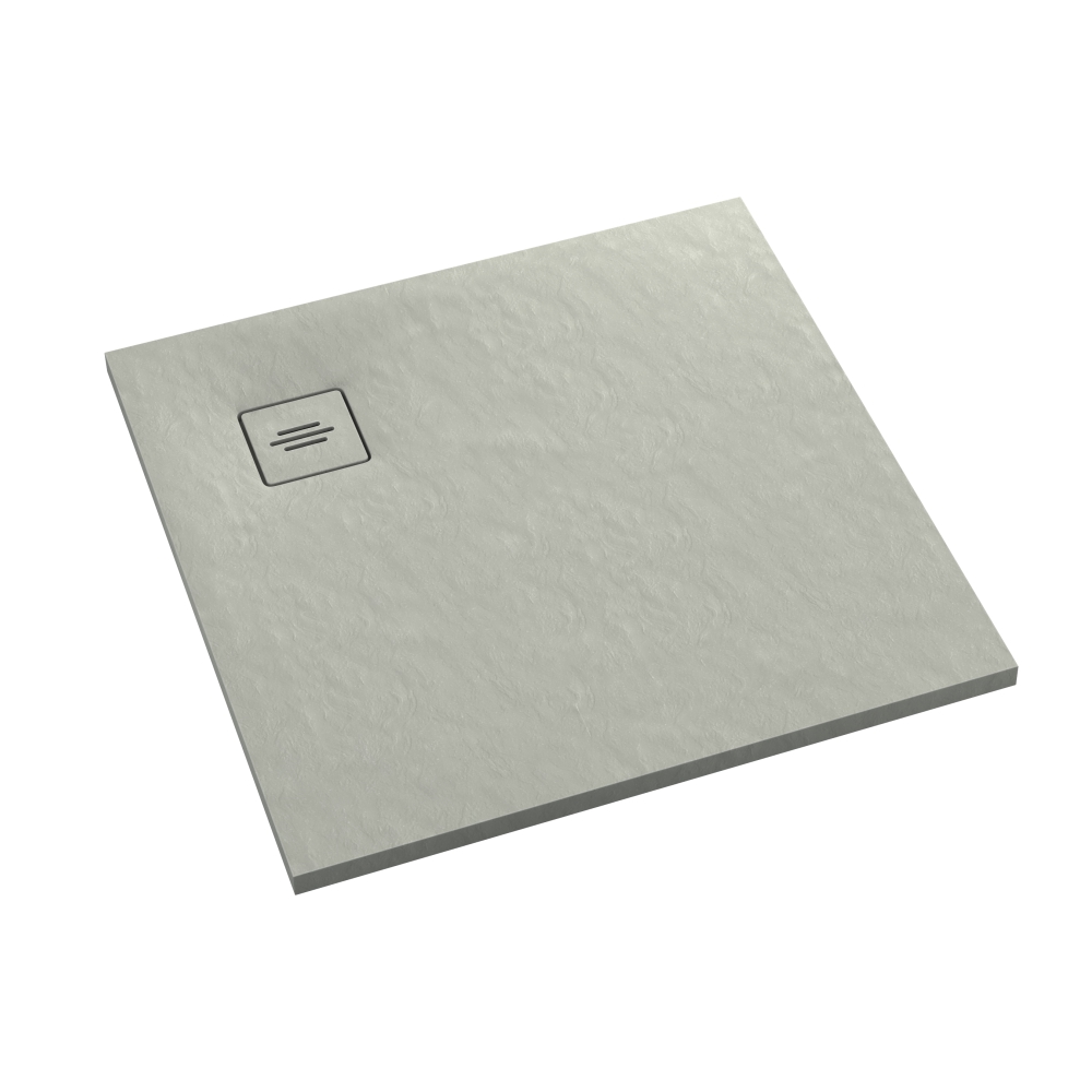Schedline Protos Cement Stone brodzik kwadratowy 90x90 cm cement 3SP.P1K-9090/CT/ST-M1/CT/ST