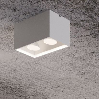 Sollux Lighting Quad Maxi lampa podsufitowa 2x40W biała SL.0380