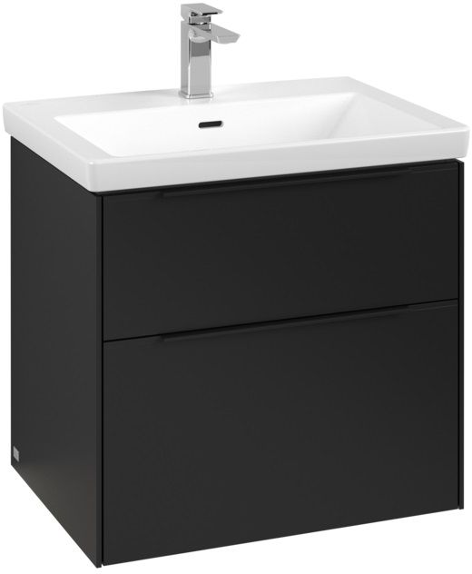 Villeroy & Boch Subway 3.0 szafka 62,2x47,8x57,6 cm podumywalkowa wisząca Volcano Black C576L1VL