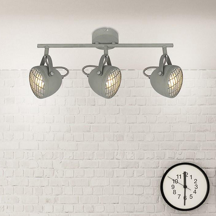 Candellux Pent lampa podsufitowa 3x50W szary 93-68064