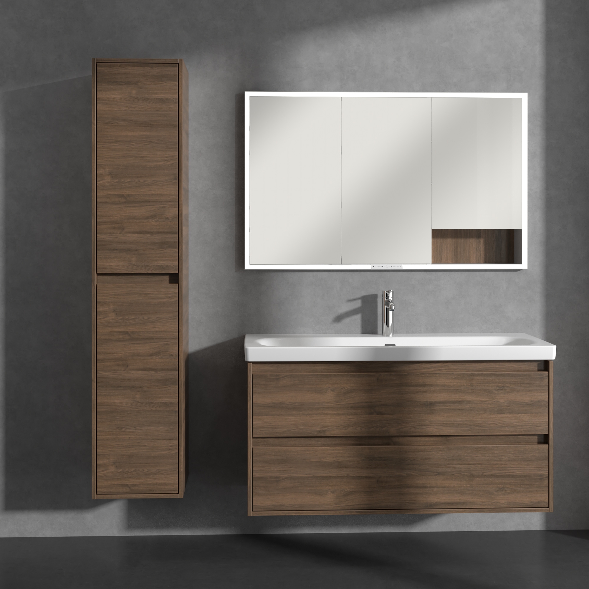 Villeroy & Boch Skyla szafka 35x34,8x170 cm boczna wisząca lewa Arizona Oak C80100VH