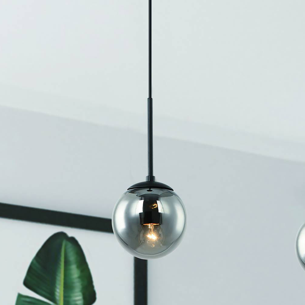 Open Design (Orlicki Design) Bao I Nero Fume lampa wisząca 1x8W czarny/szkło dymione OR80063 - Wysyłka w 24h