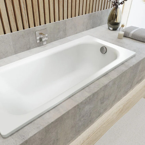 Kaldewei Saniform Plus wanna prostokątna 160x70 cm model 362-1 z częściowym wykończeniem antypoślizgowym biała 111730000001