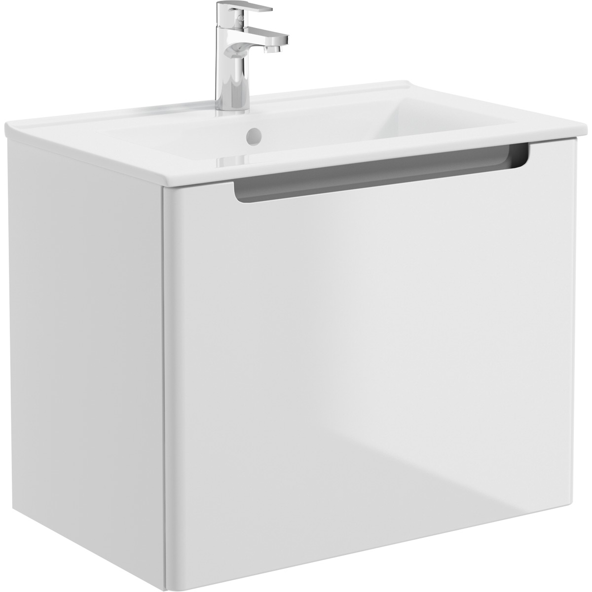 Oltens Jog umywalka 61x39 cm prostokątna meblowa biała 41203000 - Wysyłka w 24h
