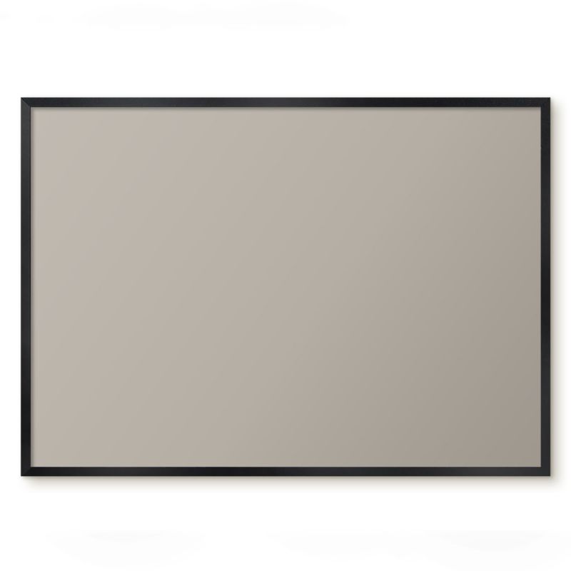 Tablica Magnetyczna Do Biura Tulup 70x50 cm Ciepła szarość - Czarna rama Do sypialni, salonu 1 szt.