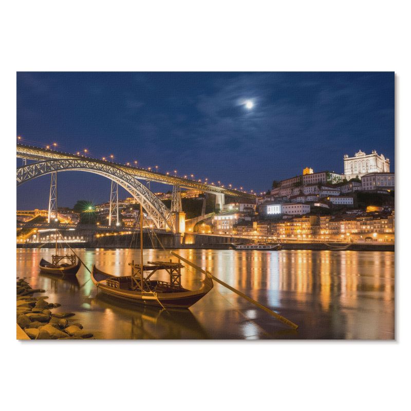 Obraz Plakat Canvas Tulup 84x59,4 cm (A1) Nocne miasto Do salonu, sypialni, biura 1 szt.
