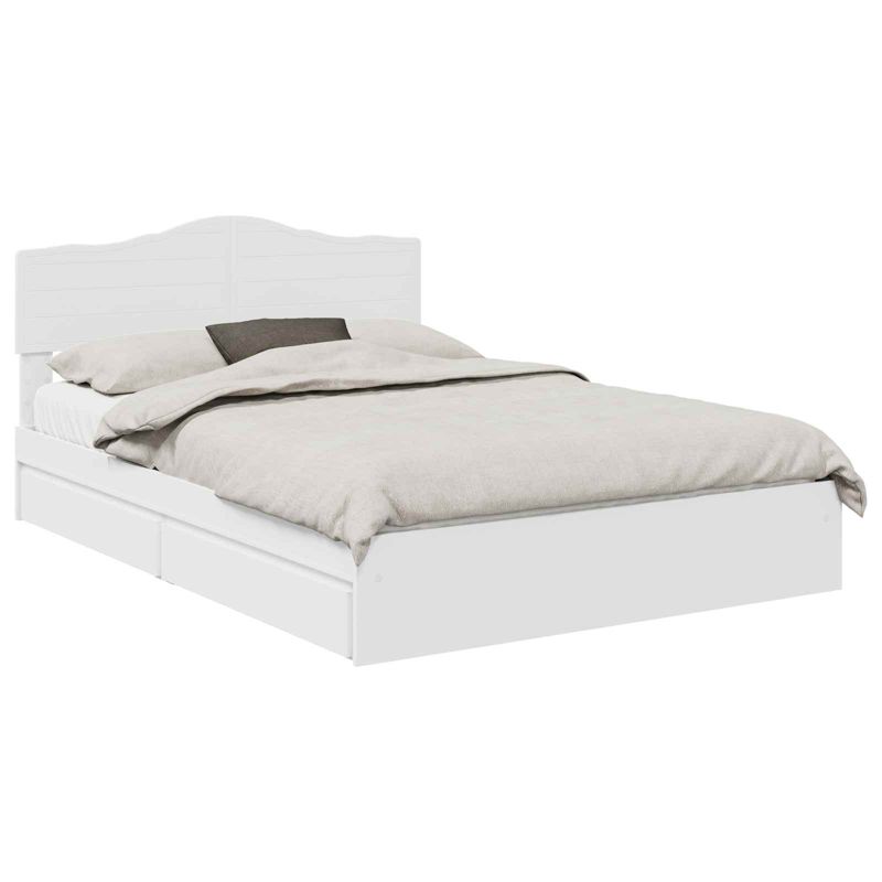 Łóżko WaszeMeble z Szufladami 140x190 cm Białe WM-3413096 1 szt.