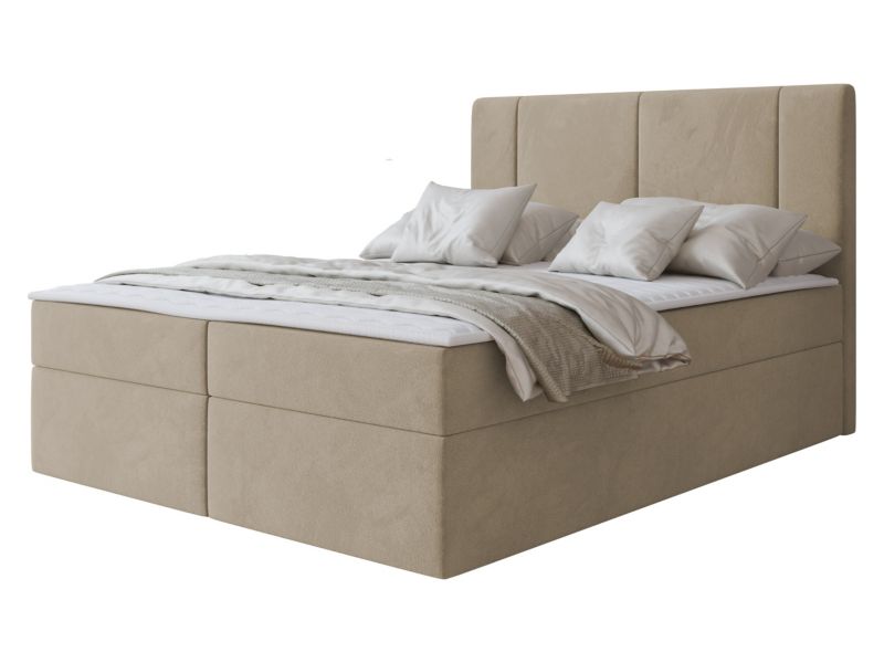 Łóżko kontynentalne MIRJAN 24 Michelle 160x200 beżowy 1 szt.