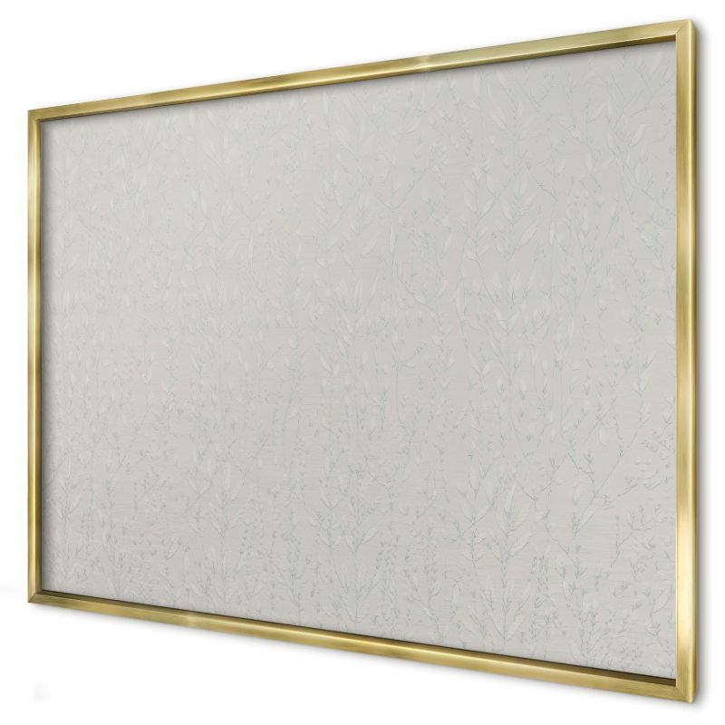 Ozdobna tablica magnetyczna Wallfluent 100x70 Roślinny wzór w złotej ramie 1szt