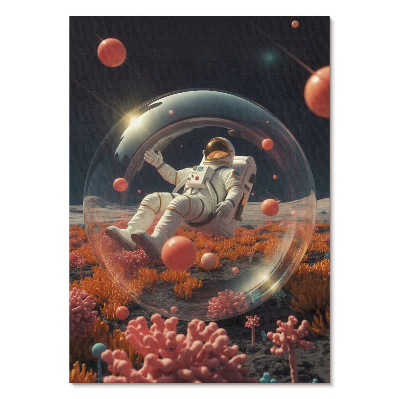 Nowoczesny Plakat na Płótnie Tulup 29,7x42 cm (A3) Kosmiczna przygoda Do sypialni, salonu, biura 1 szt.