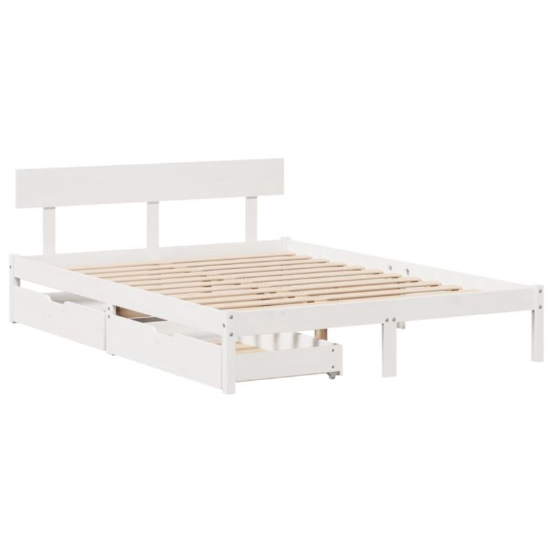 Łóżko drewniane WaszeMeble 120x190 cm biała WM-3301503 1 szt.