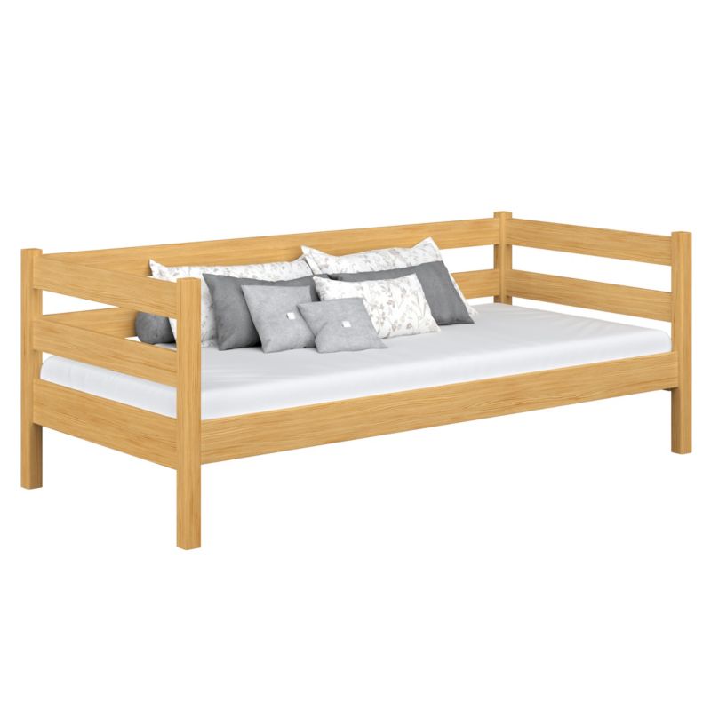 Drewniane łóżko N-WOOD sofa N01 sosna naturalna 120x200 1szt.