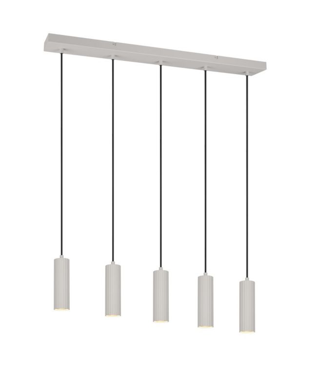 Lampa wisząca Trio SOKA szara 5xGU10x10W IP20 wym:150x85x9cm - 1 szt.