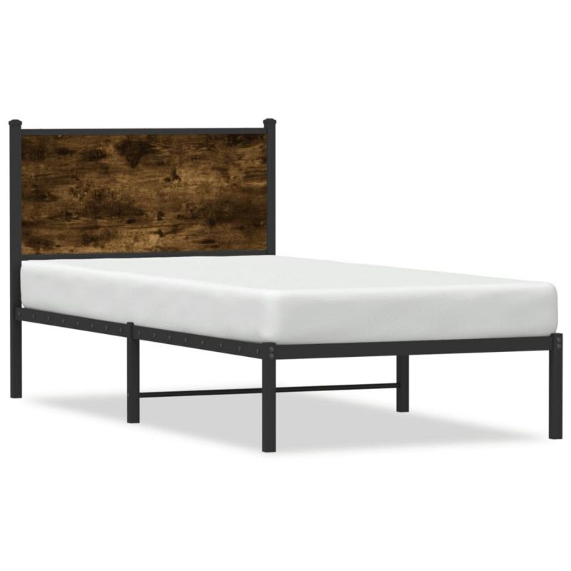 Łóżko metalowe WaszeMeble 90x200 cm dąb WM-4007660 1 szt.