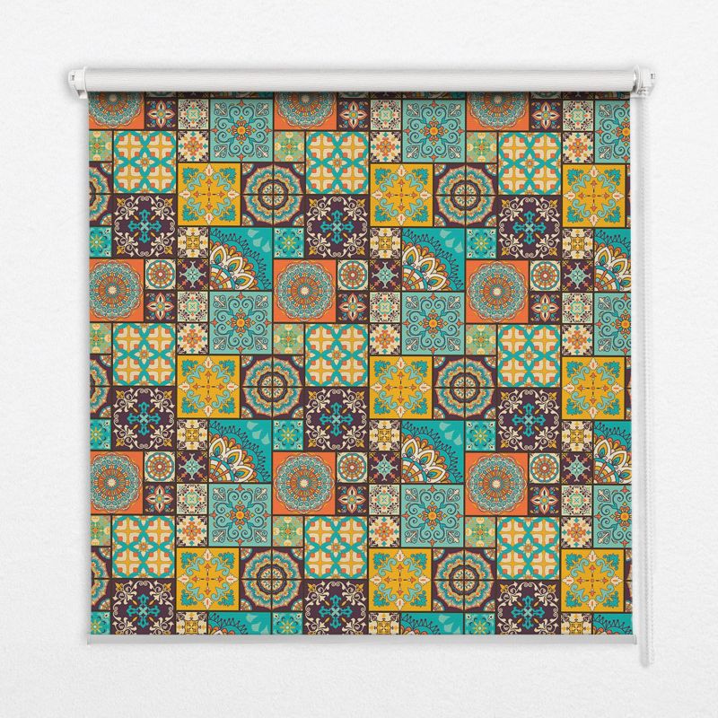 Roleta Do Salonu Tulup 90x180 cm Kolorowa Mandala Montaż do ściany/sufitu 1 szt.