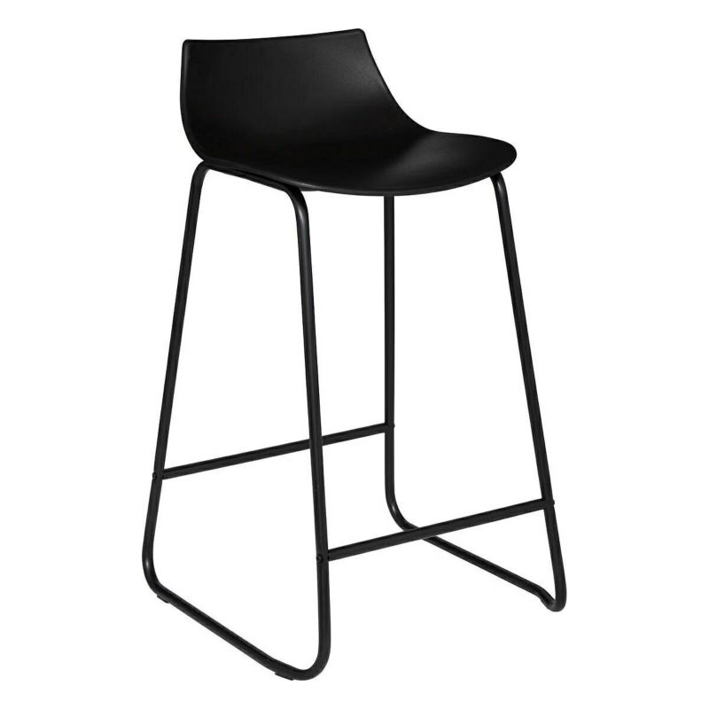 Hoker Otac ATMOSPHERA z oparciem nowoczesny metalowy czarny 66 cm do kuchni 1 szt.