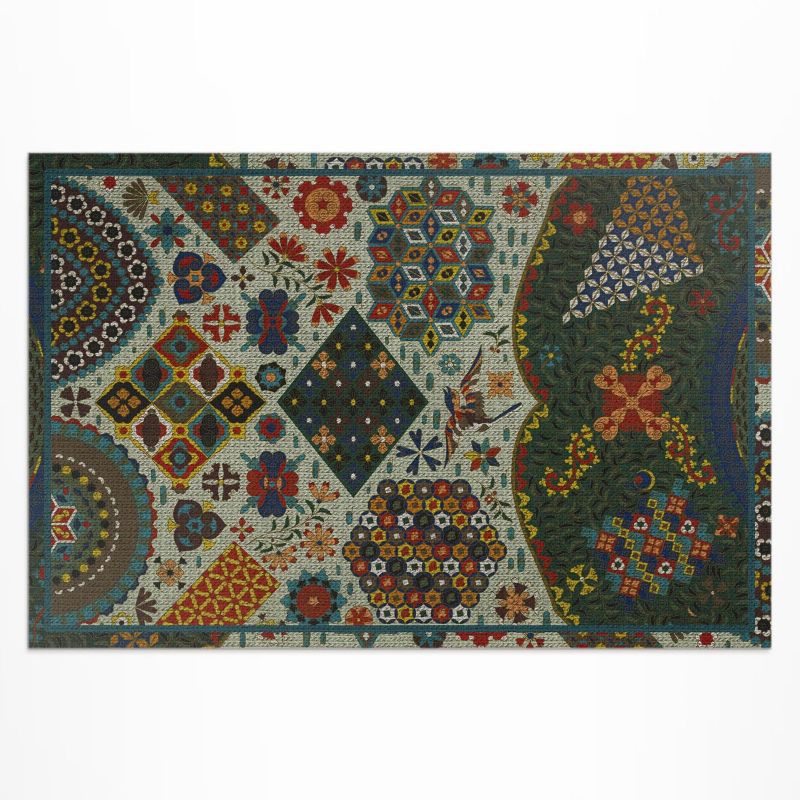 Dywan Winylowy Zewnętrzny Wallfluent 80x120 cm Japoński wzór Albert Racinet 1 szt.