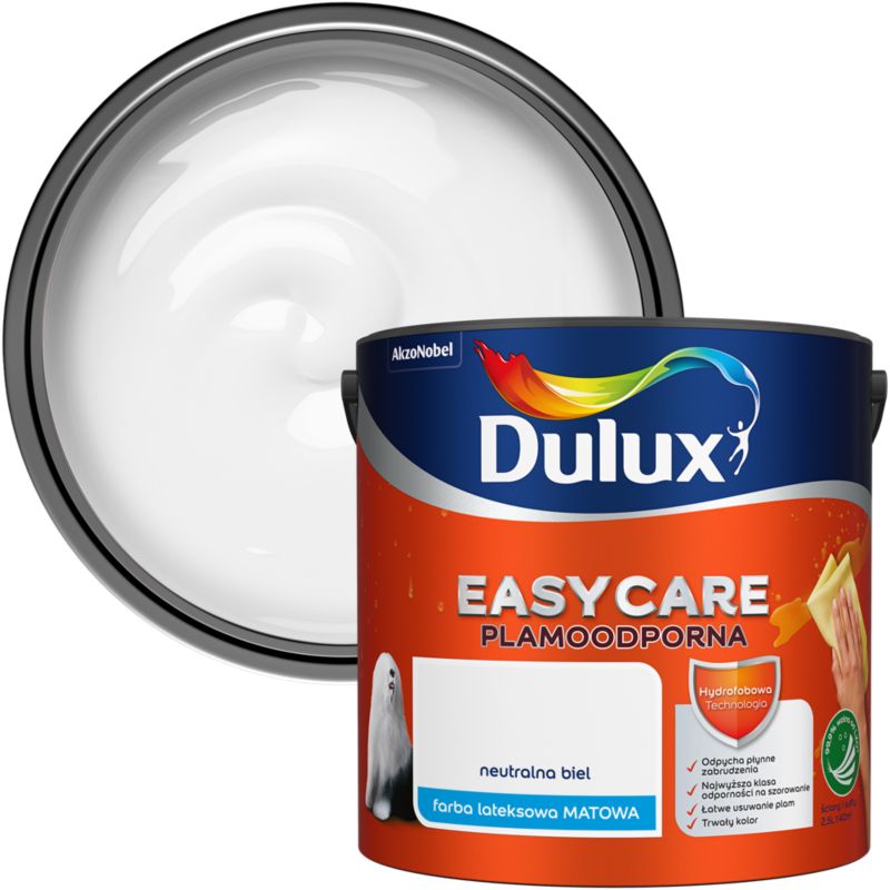 Farba Dulux EasyCare neutralna biel 2,5 l
