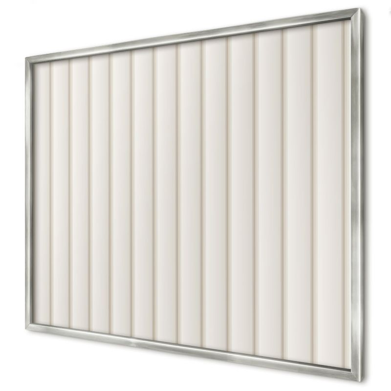 Ozdobna tablica na magnesy Wallfluent 80x60 Pionowe linie w srebrnej ramie 1szt