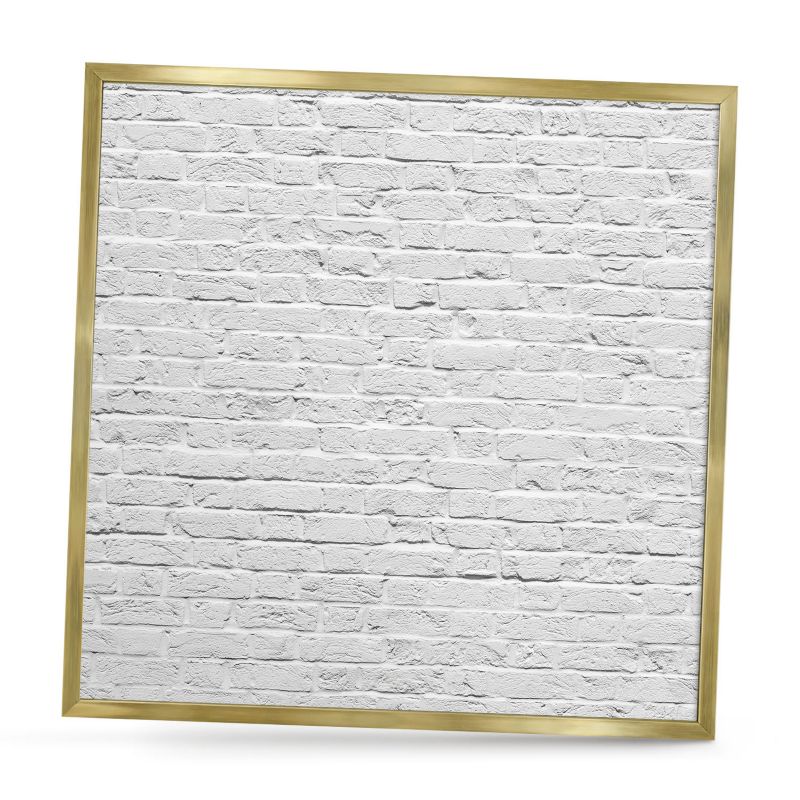 Tablica magnetyczna ozdobna ArtPrintCave 50x50 Ceglana ściana w złotej ramie 1szt